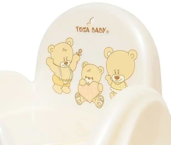 Фото - Горщик дитячий Tega Baby стільчик Ведмедики з музикою Біла Перлина (PO-043-118)