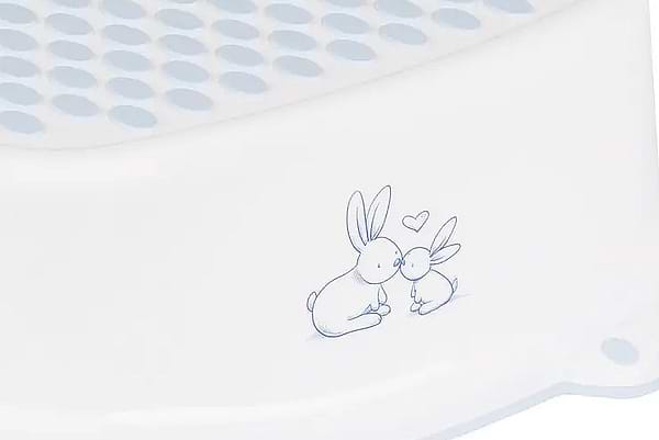 Фото - Подставка детская под умывальник Tega Baby Зайчики с антискользящей резиной Белый (KR-006-103)