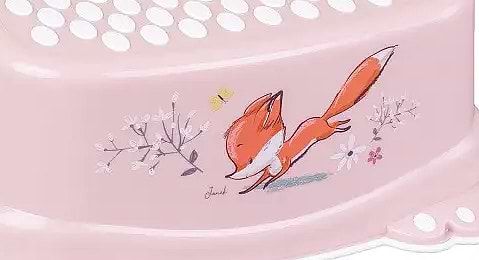 Фото - Підставка дитяча під умивальник Tega Baby Лісова казка з антиковзаючою гумою Світло-рожевий (FF-006-107)