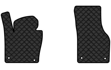 Килимки з екошкіри в салон авто передні EVAtech для Passat (B7) Volkswagen 2010-2014 7 покоління Sedan EU (VW3694AR2AV4BBB)