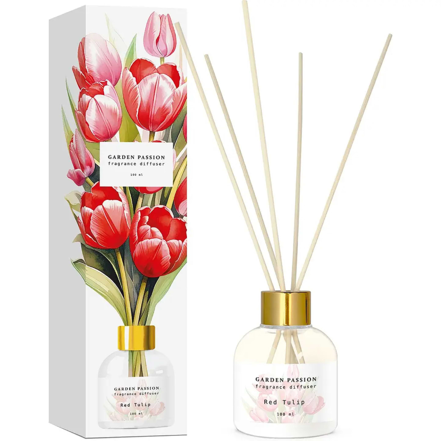 Аромадифузор Esse Червоний Тюльпан Garden Passion 100 мл (4820288091080) - Фото 1