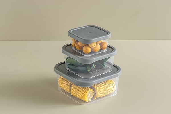 Фото - Набор емкостей для хранения Idea Home Quick Box Gray 0.4/0.9/1.8/2.9 (00655 Gray)