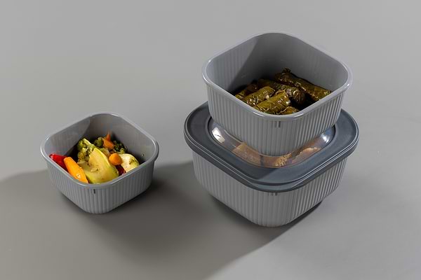 Фото - Ємність для зберігання Idea Home Line Box Gray 1.8л (00683 Gray)