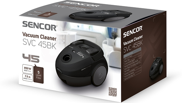 Фото - Пылесос для сухой уборки с мешком Sencor SVC 45BK-EUE3