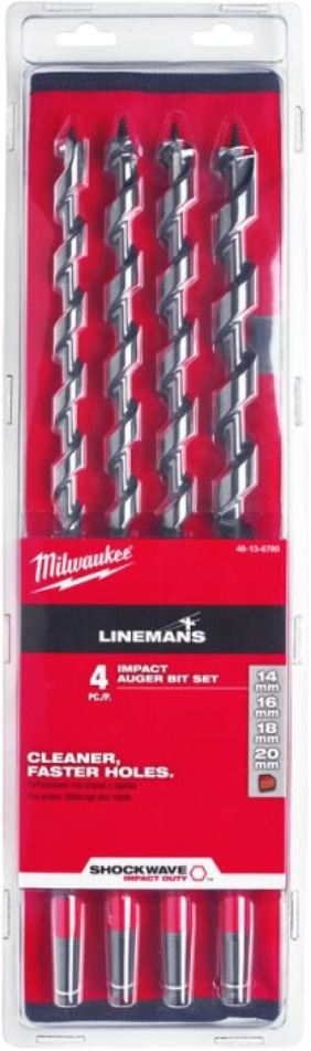 Набір свердел Milwaukee Impact Linemans 4 шт. (48136780)