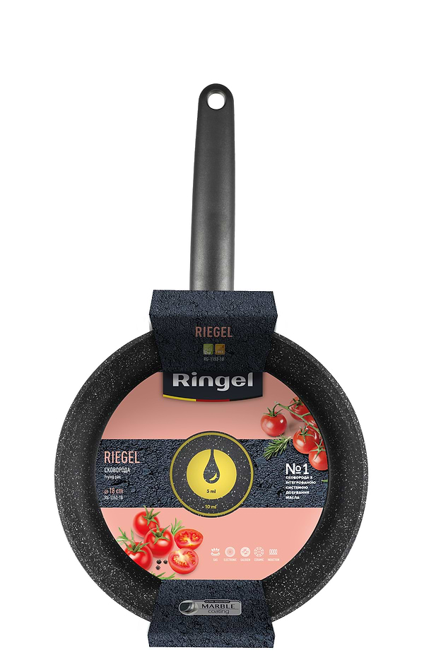 Фото - Сковорода універсальна Ringel Riegel 18 см (RG-1153-18)