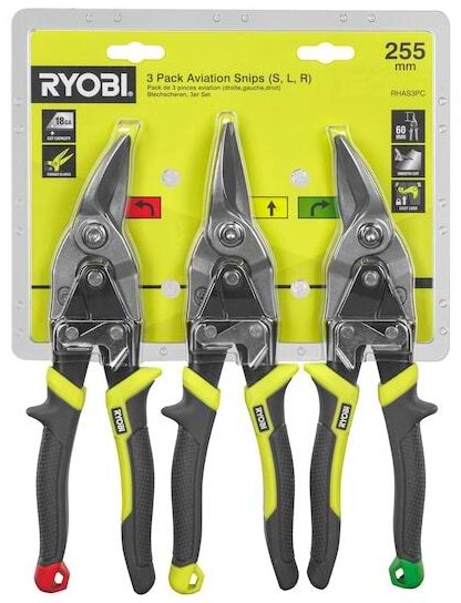 Фото - Ножиці по металу Milwaukee RYOBI 3 шт. (5132006054)