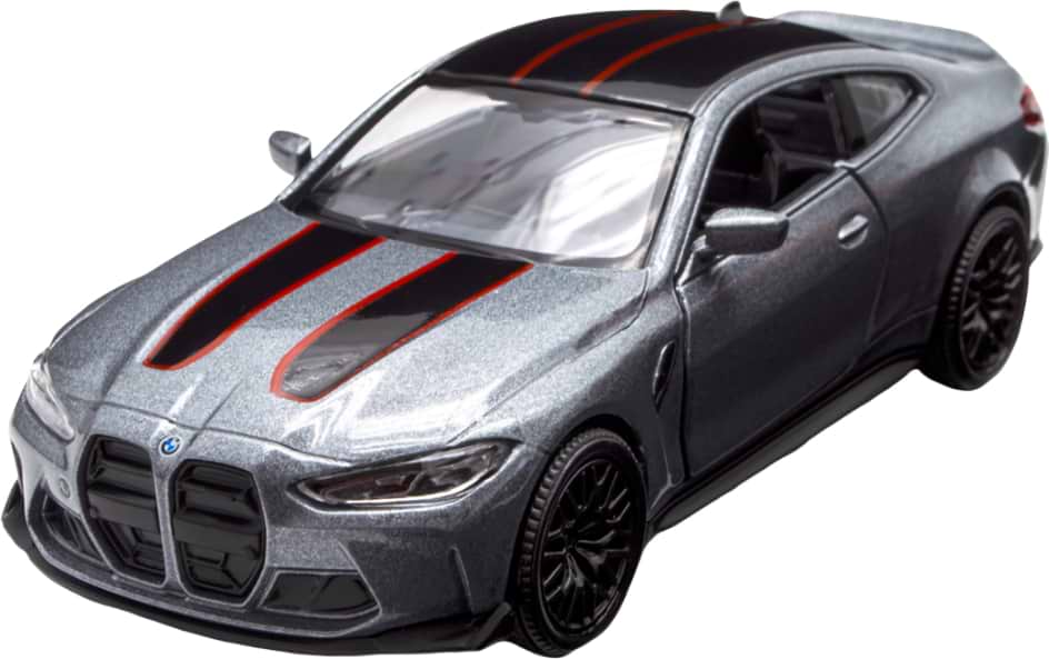 Коллекционный легковой транспорт TechnoDrive BMW M4 CSL 2023 серый (250436U)