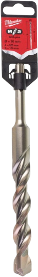 Бур Milwaukee SDS-PLUS M2 20,0х200х150 мм (4932344305)