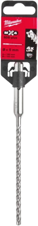 Бур Milwaukee SDS-PLUS MX4 5,0х165х100 мм (4932352008)