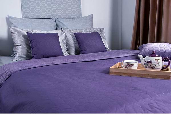 Фото - Покрывало двуспальное Руно 180х220 велюр (340.55_Violet)
