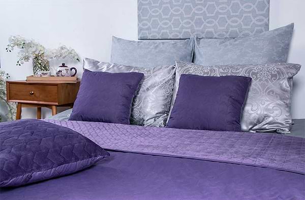 Фото - Покрывало двуспальное Руно 180х220 велюр (340.55_Violet)