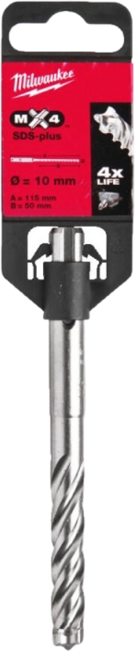Бур Milwaukee SDS-PLUS MX4 10,0х115х50 мм (4932352025)