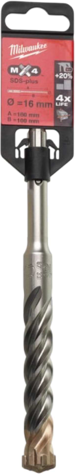 Бур Milwaukee SDS-PLUS MX4 16,0х160х100 мм (4932430726)
