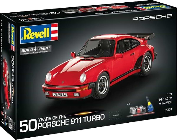 Фото - Набір для моделювання техніки Revell набір до 50 річниці автомобіль Porsch 911 Турбо (RVL-05634)
