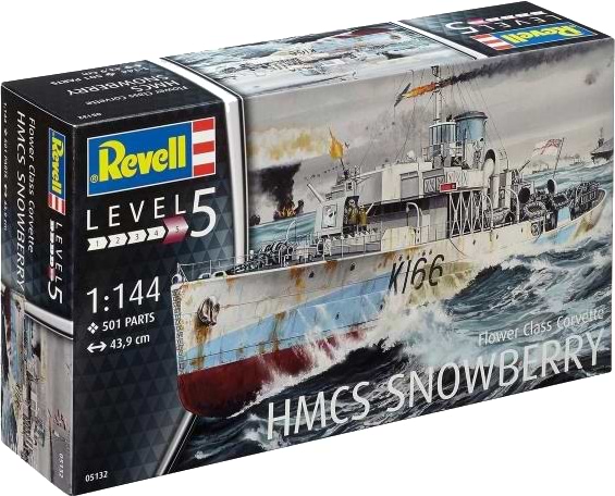 Фото - Набір для моделювання техніки Revell Корвет класу Флауер HMCS Snowberry (RVL-05132)