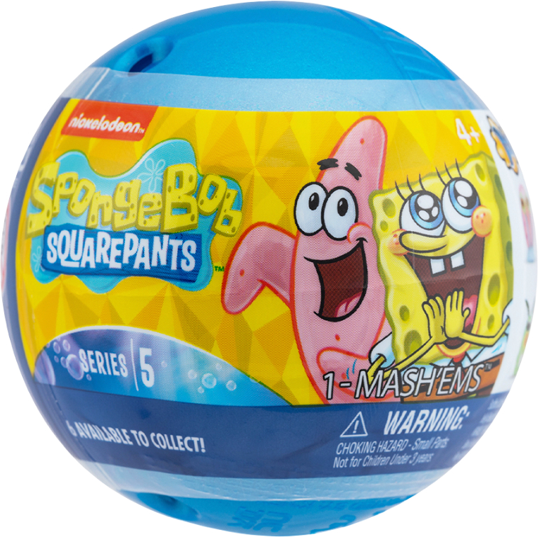 Ігрова фігурка-сюрприз MASH'EMS S5 - ГУБКА БІБ КВАДРАТНІ ШТАНИ в асортименті (53715) - Фото 1