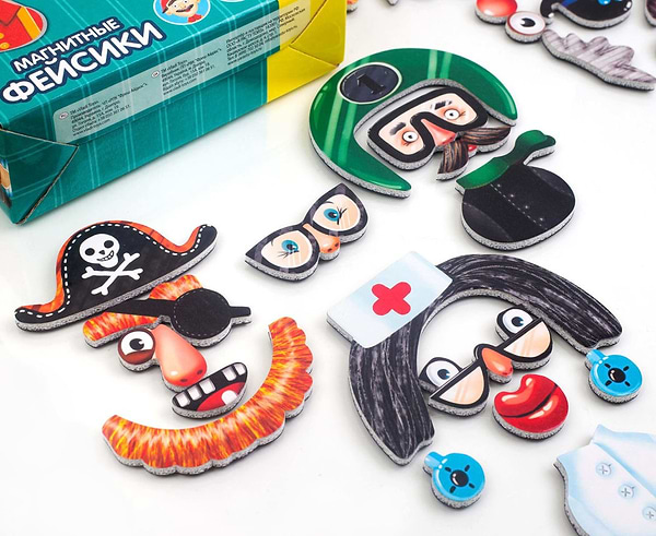 Фото - Настільна гра (3-4 роки) Vladi Toys "Фейсики" (укр) (VT3702-15)