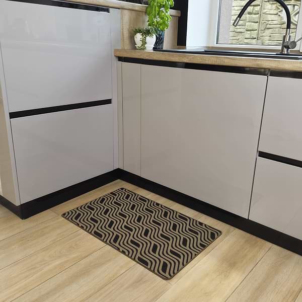 Фото - Коврик универсальный DarianA Linen look лен 60х90 волна (1000010525)