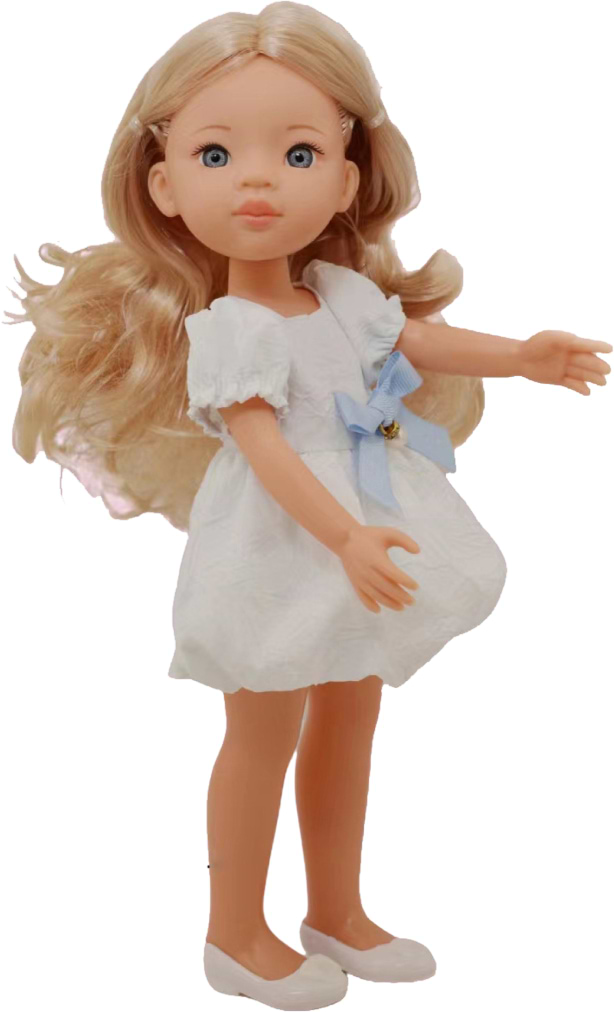 Кукла LS в платье с голубым бантом 33 см (LS1350-3)