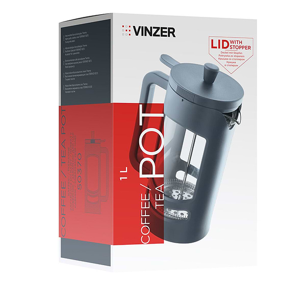 Фото - Френч-прес Vinzer 1 л. (50370)