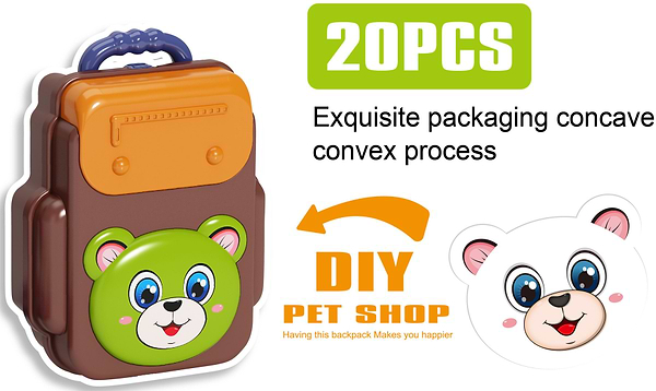 Фото - Сюжетно-рольова гра. Магазин Bowa Набір зоомагазин  у валізі 20 дет. (688-107A)