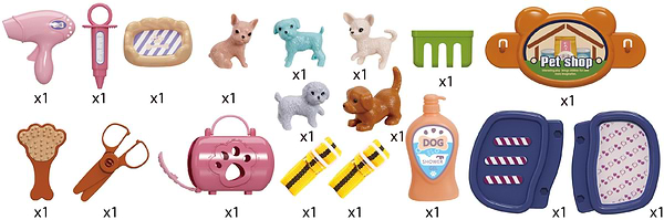 Фото - Сюжетно-рольова гра. Магазин Bowa Набір зоомагазин  у валізі 20 дет. (688-107A)