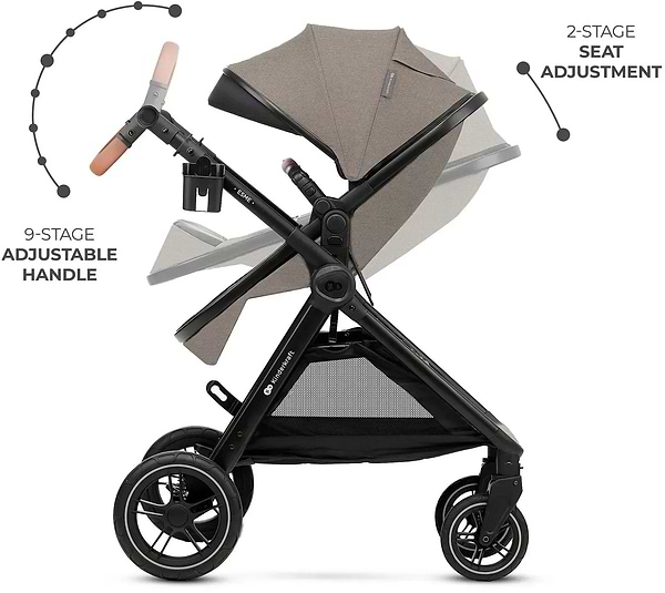 Фото - Коляска універсальна 3 в 1 Kinderkraft Esme Pro Sand Beige (KSESME00BEG300N)