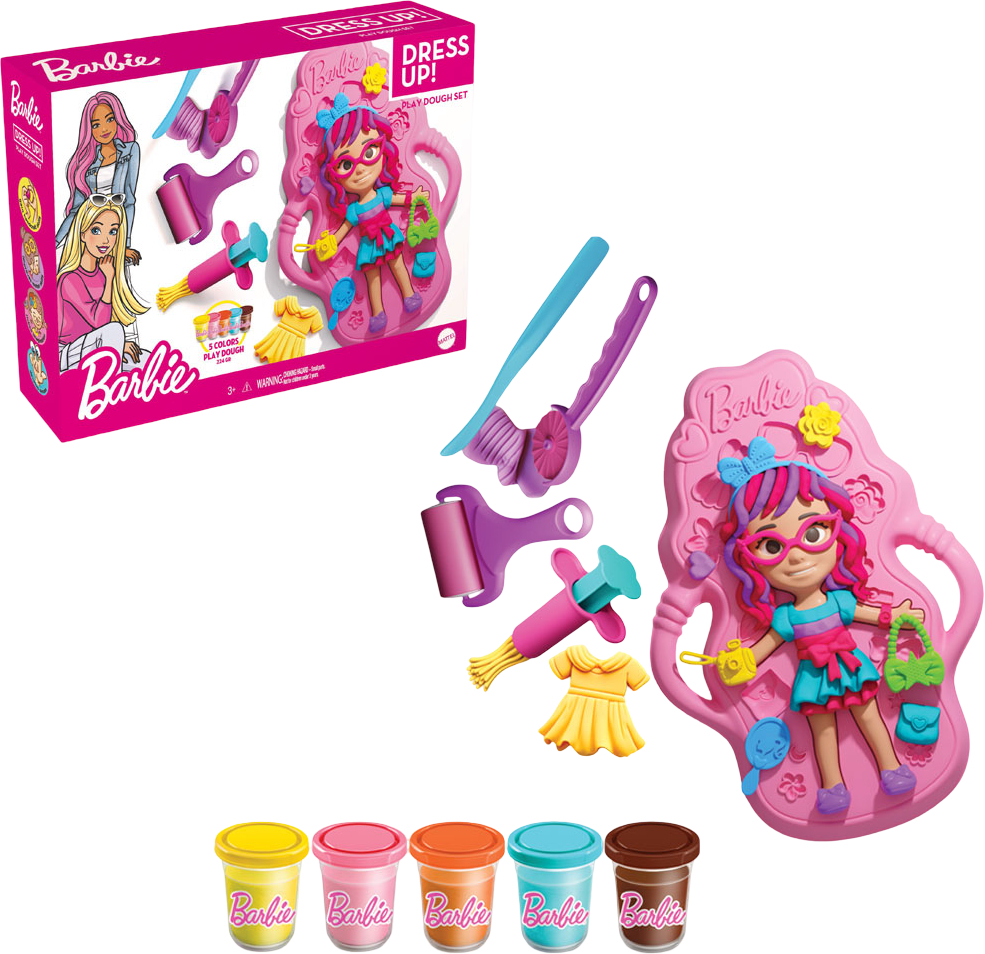 Ліплення з тіста dede Barbie 280г (03927)