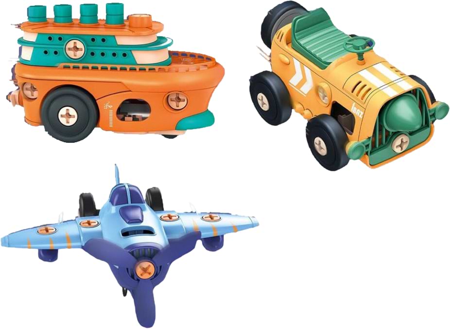 Автотранспорт QIN ZI HUI PIN 4 вида транспорта (DP8803)