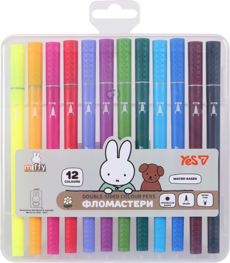 Фломастеры YES 12 цветов Miffy (650595)