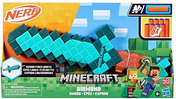 Фото - Бластер многозарядный Hasbro Nerf Minecraft Sword (G1437)