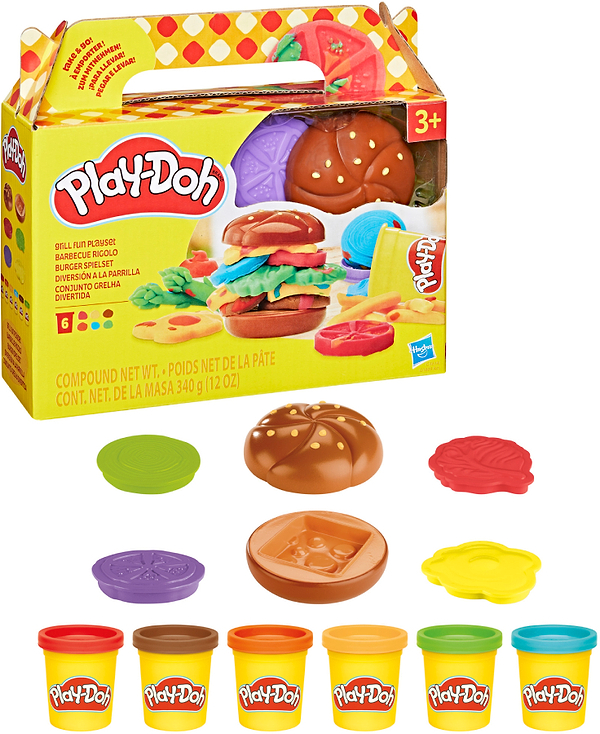 Фото - Уценка - Наборы для лепки Hasbro Play-Doh Кулинарные формочки G1614 GRILL FUN PLAYSET (G1609_G1614)