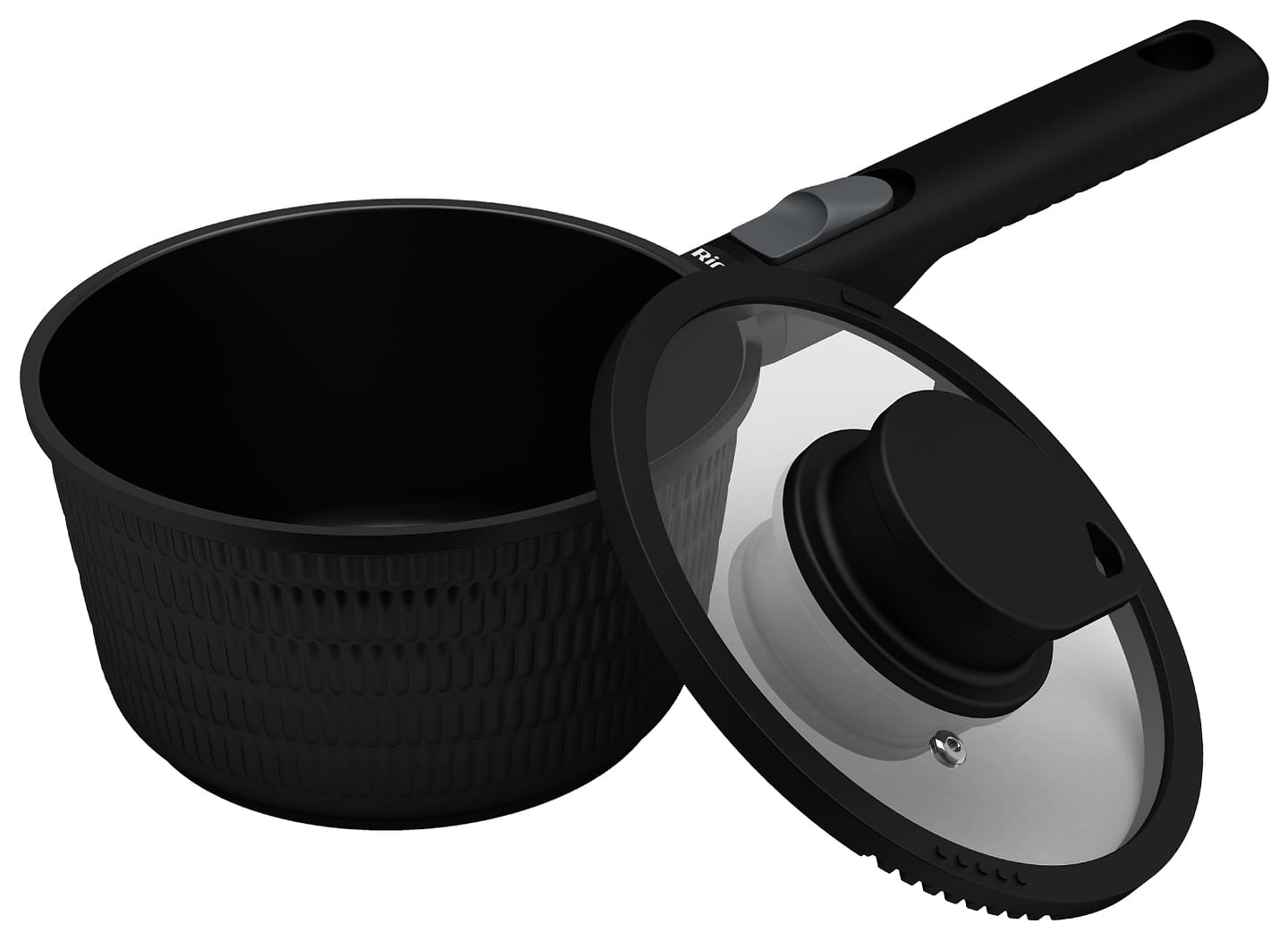 Ківш зі знімною ручкою Ringel Grey Line 16 см зі з`ємною ручкою (RG-4155-16) - Фото 1