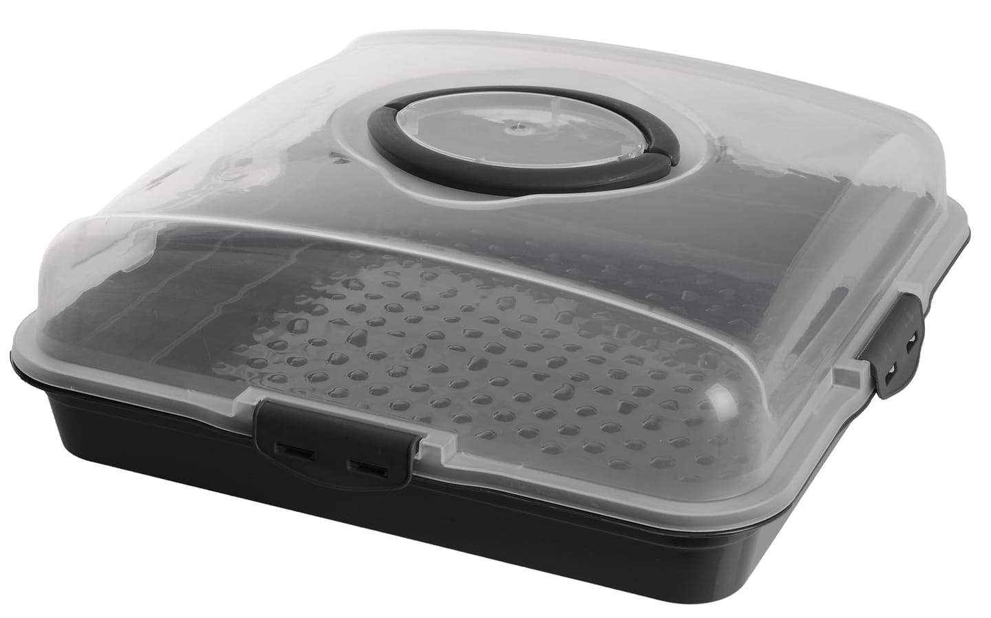 Емкость для хранения торта VIOLET HOUSE 0036 Каризма Antrasit квадратная 13х38х38 см