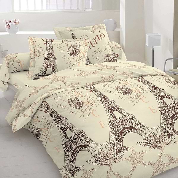 Фото - Комплект постельного белья Zastelli Р0484 Париж бязь 175х210 молочный (19335)