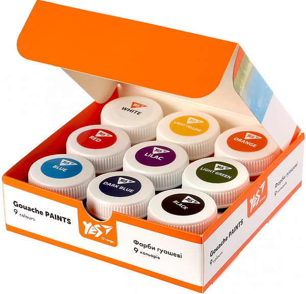 Фото - Краски YES Orange Line 9 цве. 20 мл (230431)