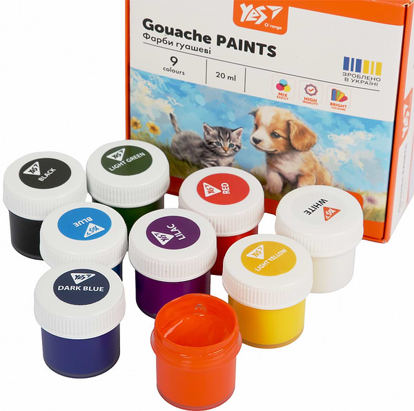 Фото - Краски YES Orange Line 9 цве. 20 мл (230431)