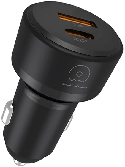 Автомобильное зарядное устройство WUW C242 PD20W+ QC18W white (6972573338344)