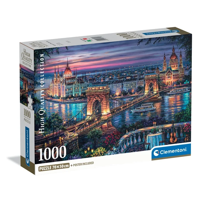Пазли (8 +) Clementoni Ліхтарі Данубе 1000 ел. (37113)