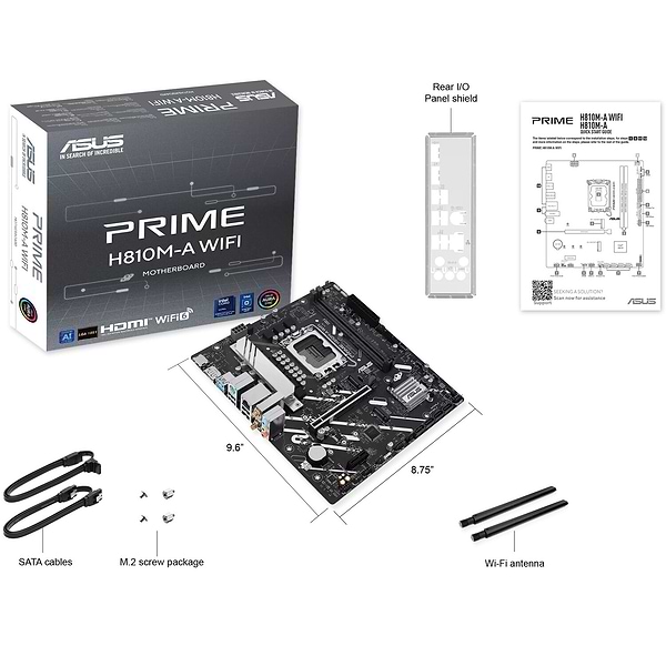 Фото - Материнська плата Asus PRIME H810M-A WIFI DDR5