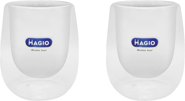 Фото - Набір склянок з подвійними стінками Magio 250 мл 2 шт. (MG-1295)