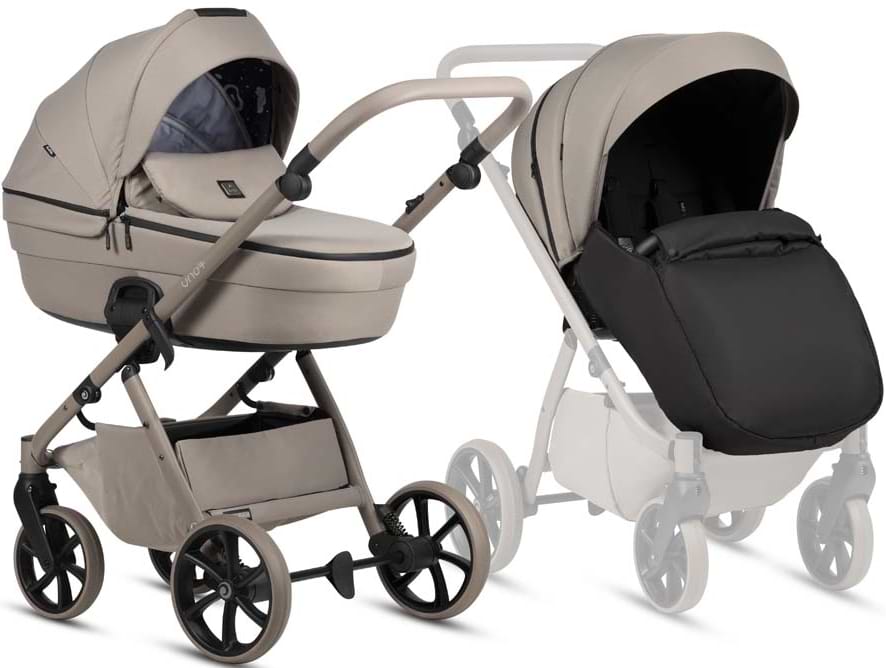 Коляска универсальная 2 в 1 Tutis Uno6 plus Essential Taupe