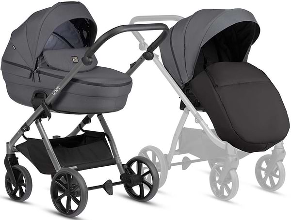 Фото - Коляска універсальна 2 в 1 Tutis Uno6 plus Essential Antracite