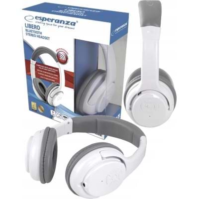 Фото - Наушники полноразмерные беспроводные Esperanza Libero White (EH163W)