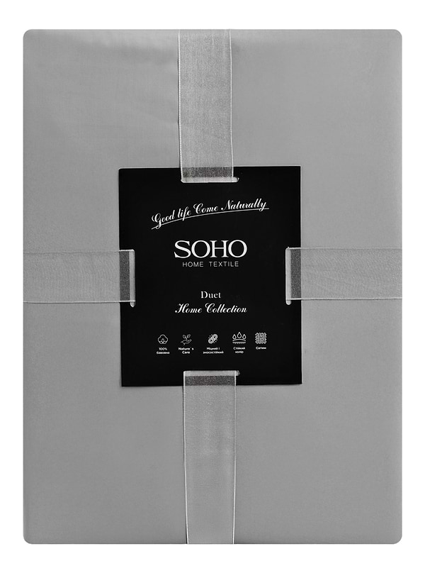 Фото - Комплект постільної білизни SOHO Duet 150х200 Mocha/Grey