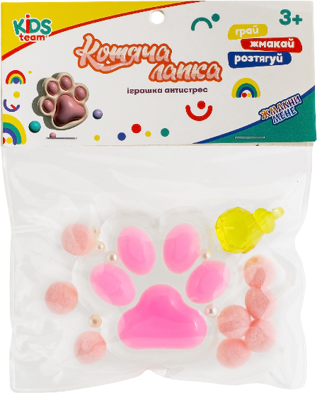 Сквиш Kids Team Кошачья лапка розовая (CKS-FB-60971_4)