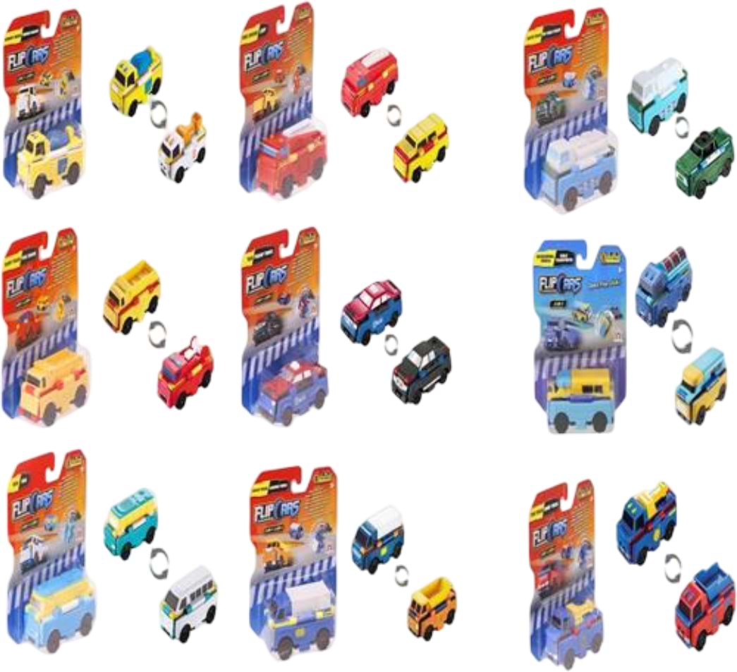 Машинка-трансформер Flip Cars 2 в 1 (EU463875) в ассортименте - Фото 1