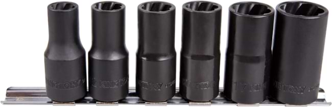 Набір торцевих голівок KING TONY 10 - 19 мм 6 шт. (9TD036MR)