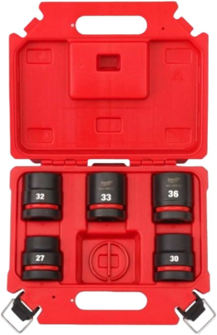 Фото - Набір торцевих голівок KING TONY ShW 1' SKT 27/30/32/33/36 мм 5 шт. (4932498751)